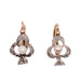 Art Nouveau Sleeper Earrings with Diamonds and Fine Pearls 58 Facettes