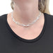 Necklace Bulgari “Elisia” necklace, white gold and diamonds. 58 Facettes 33403