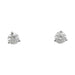 Boucles d'oreilles Puces d'oreilles en or blanc, diamants. 58 Facettes 31640