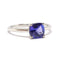 Bague Bague tanzanite or blanc 58 Facettes