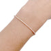 Bracelet Diamond line bracelet in pink gold. 58 Facettes 32306