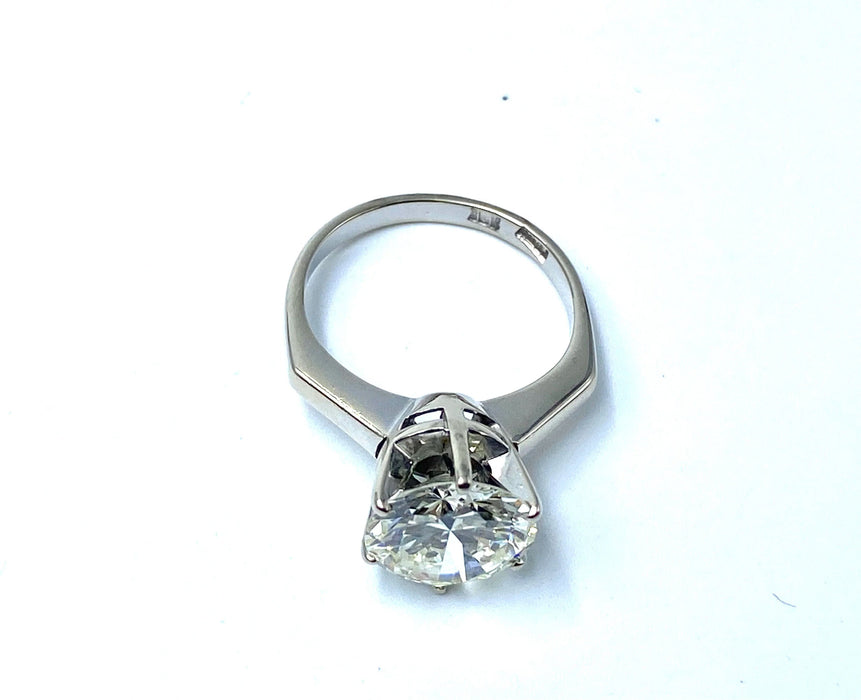 Bague white Gold engagement Diamond ring 58 Facettes