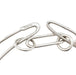 Hermès “Double Chaîne d’Ancre Punk” long necklace in silver. 58 Facettes 31017