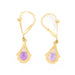 Earrings Sleeper earrings Yellow gold Amethyst 58 Facettes 2593494CD