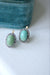 Earrings Turquoise earrings surrounded by diamonds 58 Facettes
