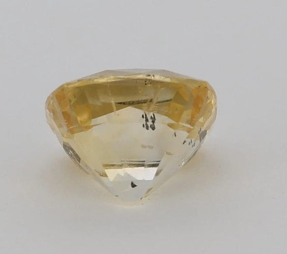 Gemstone Saphir jaune non chauffé non traité 1.12cts certificat CGL 58 Facettes 156