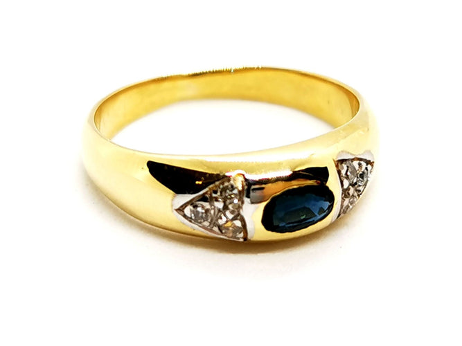 Bague 53 Bague Or jaune Saphir 58 Facettes 1137996CN