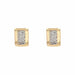 Boucles d'oreilles Boucles d'oreilles or jaune diamants modernes 58 Facettes 21-220B