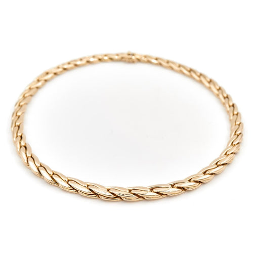 Collier Collier Maille haricot Or jaune 58 Facettes 1654341CN