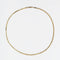 Collier Chaine ancienne or maille plate 58 Facettes 23-013