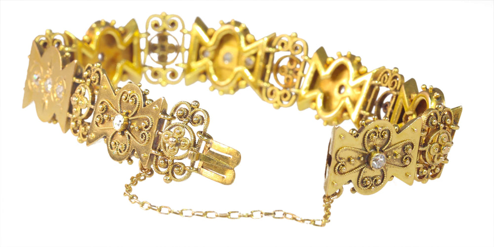 Bracelet Bracelet or, diamant 58 Facettes 23068-0296