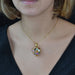 Pendant Heart pendant in yellow gold and stones 58 Facettes 19-154