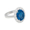 Bague Bague saphir 5,53 carats, entourage diamants. 58 Facettes 31198