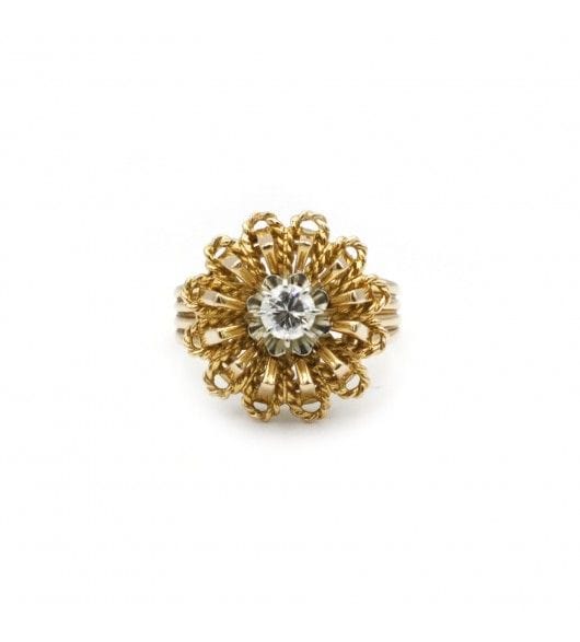 Bague 54 / Jaune / Or 750 Bague Or & Diamant 58 Facettes 230134R