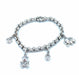 CHOPARD bracelet. Happy Diamonds collection, white gold bracelet and charms 58 Facettes