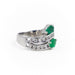 Ring 47 Toi & Moi Ring White gold Emerald 58 Facettes 1731222CN