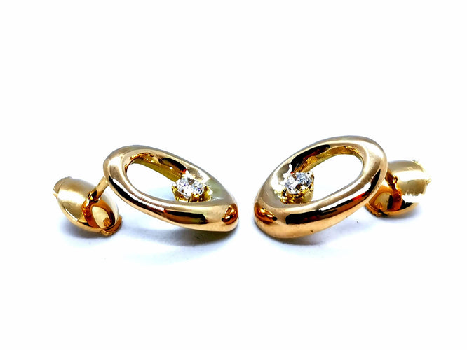 Boucles d'oreilles Boucles d'oreilles Or jaune Diamant 58 Facettes 1029209CN