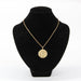 Pendant Medallion pendant in yellow gold and its chain 58 Facettes 21-372