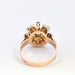 Bague Bague motifs floraux en or rose et diamants 58 Facettes 5620