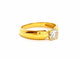 Bague 55 Bague Solitaire Or jaune Diamant 58 Facettes 06362CD