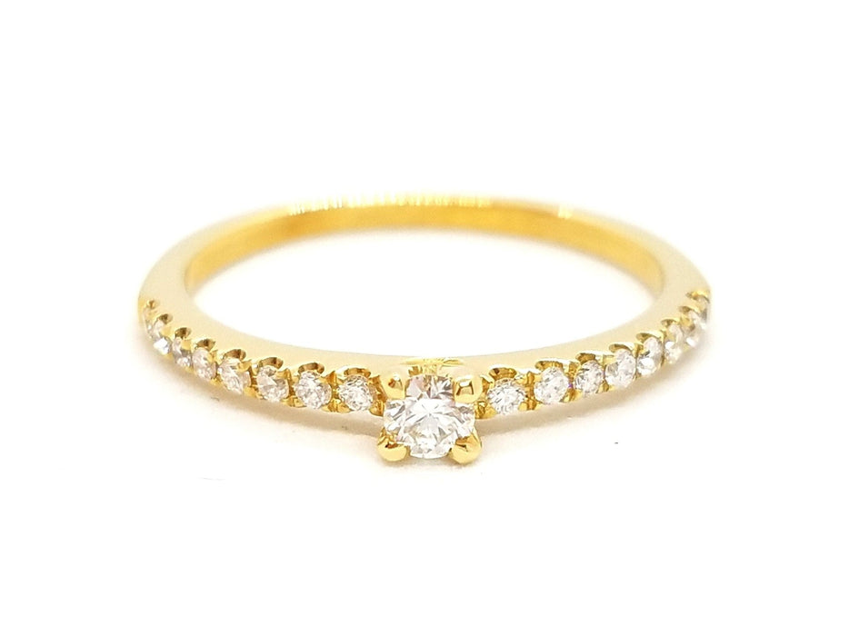 Bague 53 Bague Solitaire Or jaune Diamant 58 Facettes 578723RV