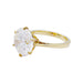 Bague 53 Solitaire en or jaune, diamant 5,77 cts. 58 Facettes 33127