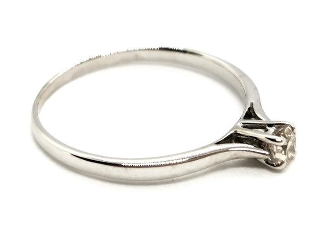 Bague 53 Bague Solitaire Or blanc Diamant 58 Facettes 1430574CN
