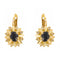 Boucles d'oreilles Boucles d'oreilles Dormeuses Or jaune Saphir 58 Facettes 2432022CN