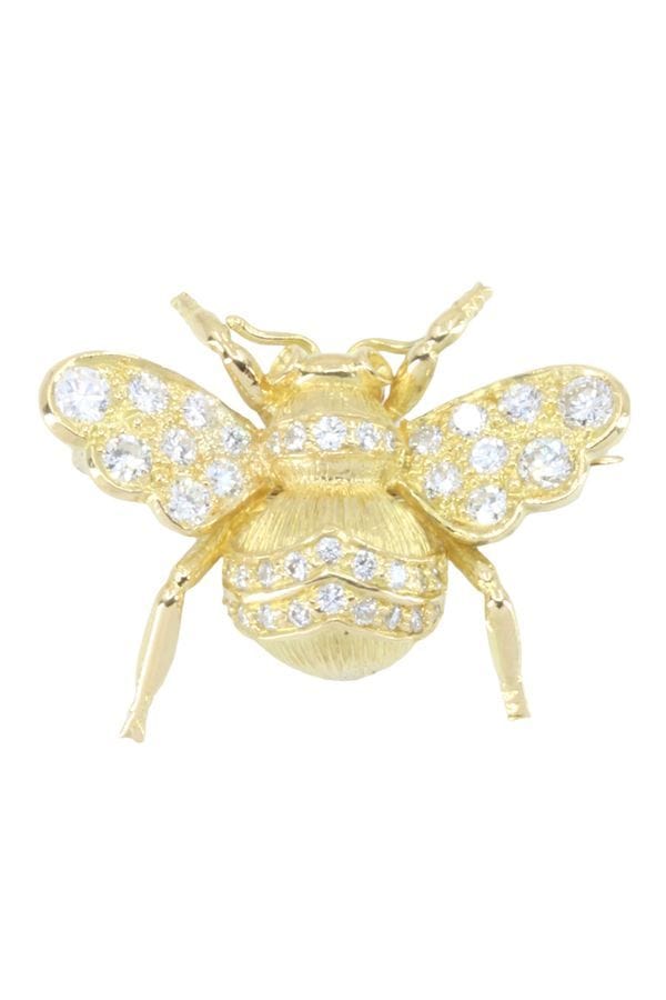 Broches Insectes Or/argent Avec Cristaux - Lot De 3 - Occasion