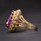 Bague Bague Topaze violette sertie Or jaune 58 Facettes