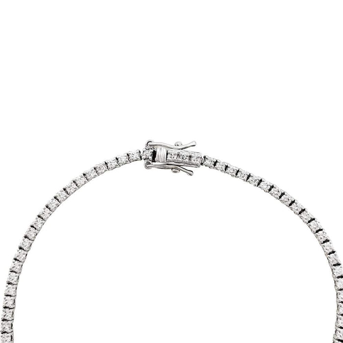 Bracelet Ligne tennis or blanc diamants. 58 Facettes 30757