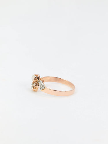 Bague Bague perles fines et diamants 58 Facettes 447