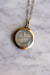 Belle Epoque gold pendant necklace clover surrounded by diamonds 58 Facettes