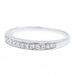 Bague 54 Bague Alliance Or blanc Diamant 58 Facettes 2294373CN