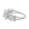 Bague 54 Bague Demi alliance Or blanc diamant 58 Facettes 2560257CN