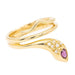 Bague 53 Bague Serpent Or jaune Rubis 58 Facettes 2210171CN