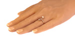 Ring 53 You and me diamond and pearl ring 58 Facettes 19225-0096