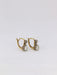 Earrings 2 Gold and Diamond Leverback Earrings 58 Facettes J264
