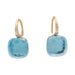Earrings Pomellato earrings, "Nudo Classic" blue topaz, two golds. 58 Facettes 32850