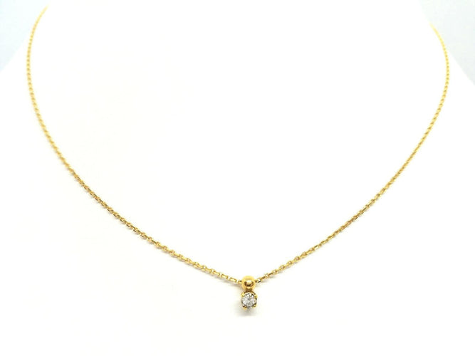 Collier Collier Chaîne + pendentif Or jaune Diamant 58 Facettes 579132RV