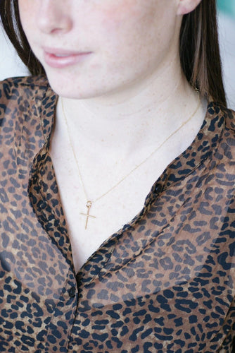 Pendentif Pendentif croix ancienne or 58 Facettes