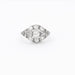 Ring 51 Art Deco Diamond Platinum Ring 58 Facettes