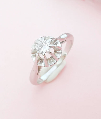 Bague Bague Ancienne solitaire Diamant 0,20ct 58 Facettes AA 1611