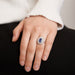 Ring 50 Pompadour Sapphire and Diamond Ring 58 Facettes