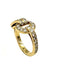 CARTIER ring. Agrafe collection, yellow gold and diamond ring 58 Facettes