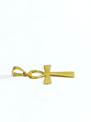 Pendentif Croix Copte Or jaune 58 Facettes
