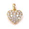Pendentif Pendentif cœur or jaune diamants 58 Facettes RA-203