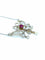 Collier Pendentif Négligé Belle Epoque or, platine, rubis et diamants 58 Facettes