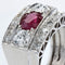 Bague 54 Bague rubis diamants art déco 58 Facettes 22-068