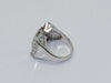 ART DECO Ring Diamond Ruby Platinum Ring 58 Facettes 11982